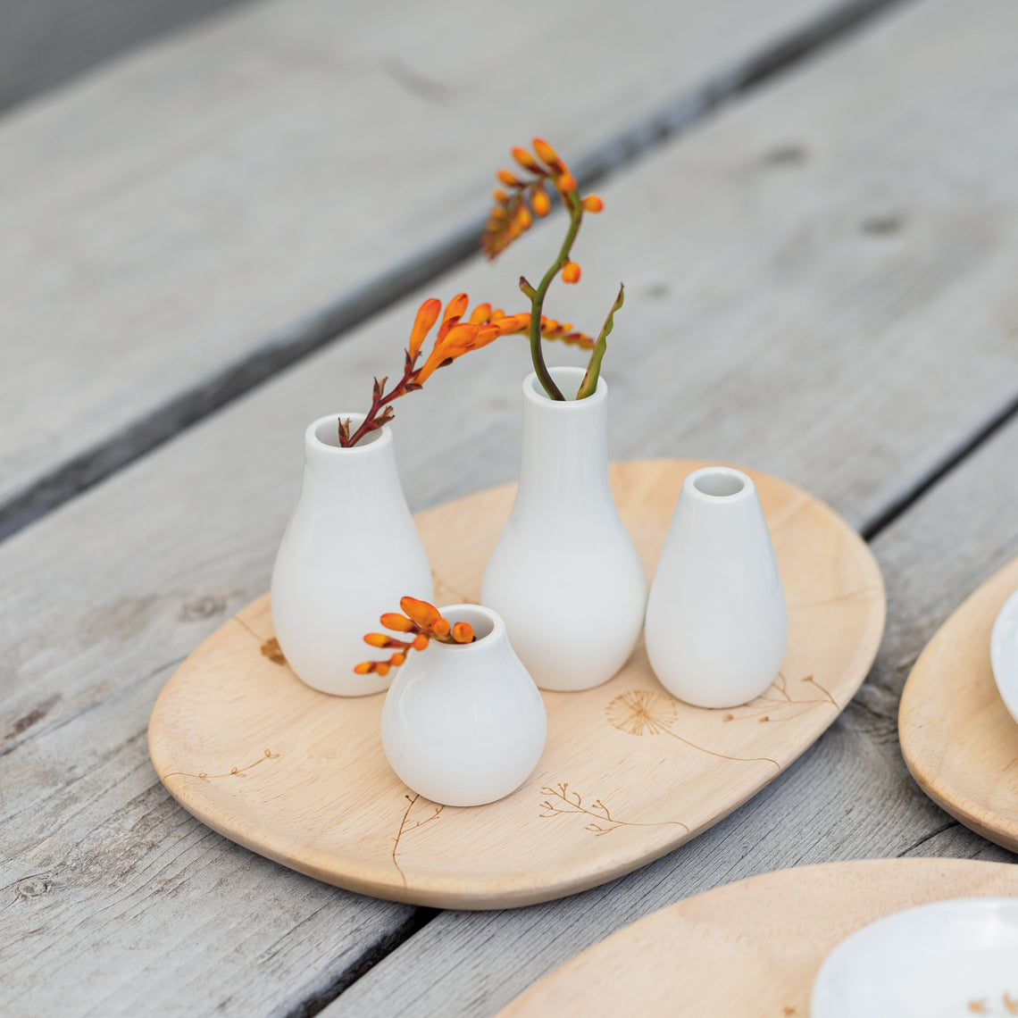 Minivasen aus Porzellan 4er-Set von räder design Formschön dekorativ Geschenk Vasen