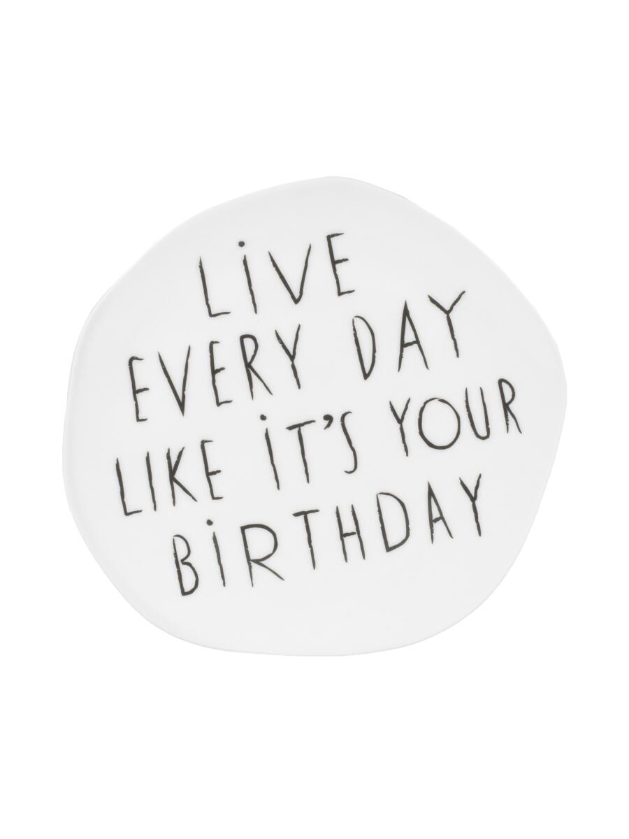 Mix & Match Teller Live every day like it's your Birthday D.14cm von räder design
