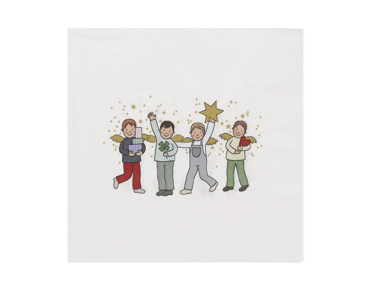 Servietten 33x33 cm " Himmlische Brüder " von räder design - Weihnachten Weihnachtsdekoration