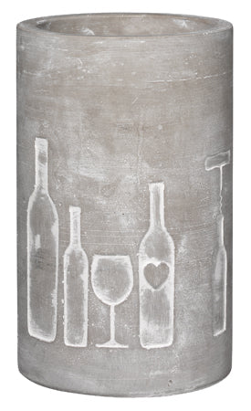 Weinkühler " Flaschen " aus Beton von räder design Hingucker Wein Geschenk mit Herz