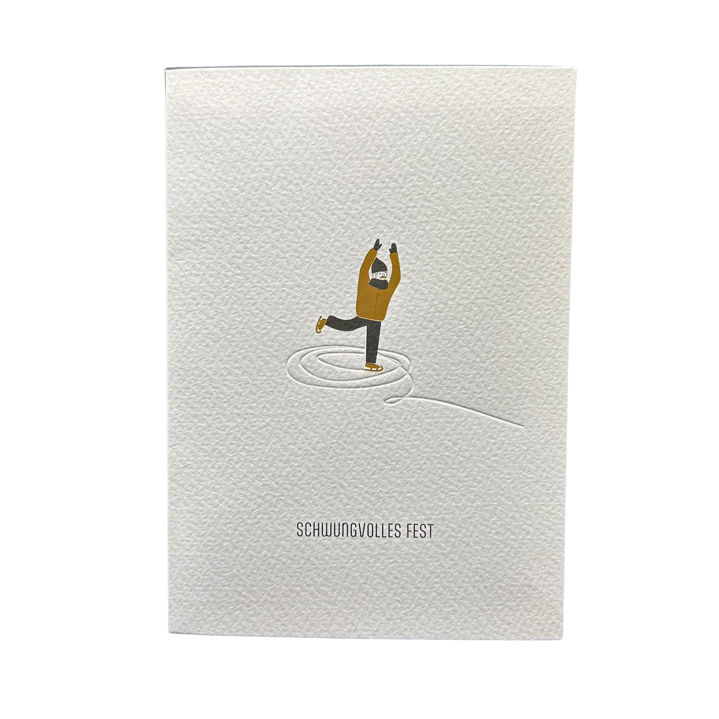 Weihnachtskarte Schwungvolles Fest von räder design