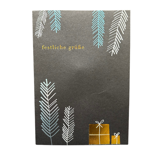 Weihnachtskarte Festliche Grüße von räder design