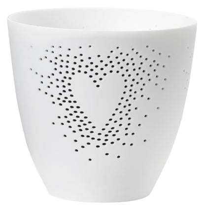 feiner Teelichthalter " Herz " aus Porzellan von räder design Liebe Hochzeit Valentinstag etc. Dekoration & Geschenkidee