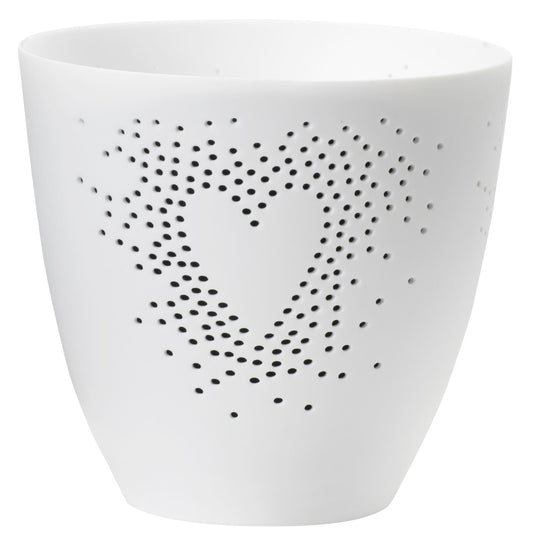 feiner Teelichthalter " Herz " aus Porzellan von räder design Liebe Hochzeit Valentinstag etc. Dekoration & Geschenkidee