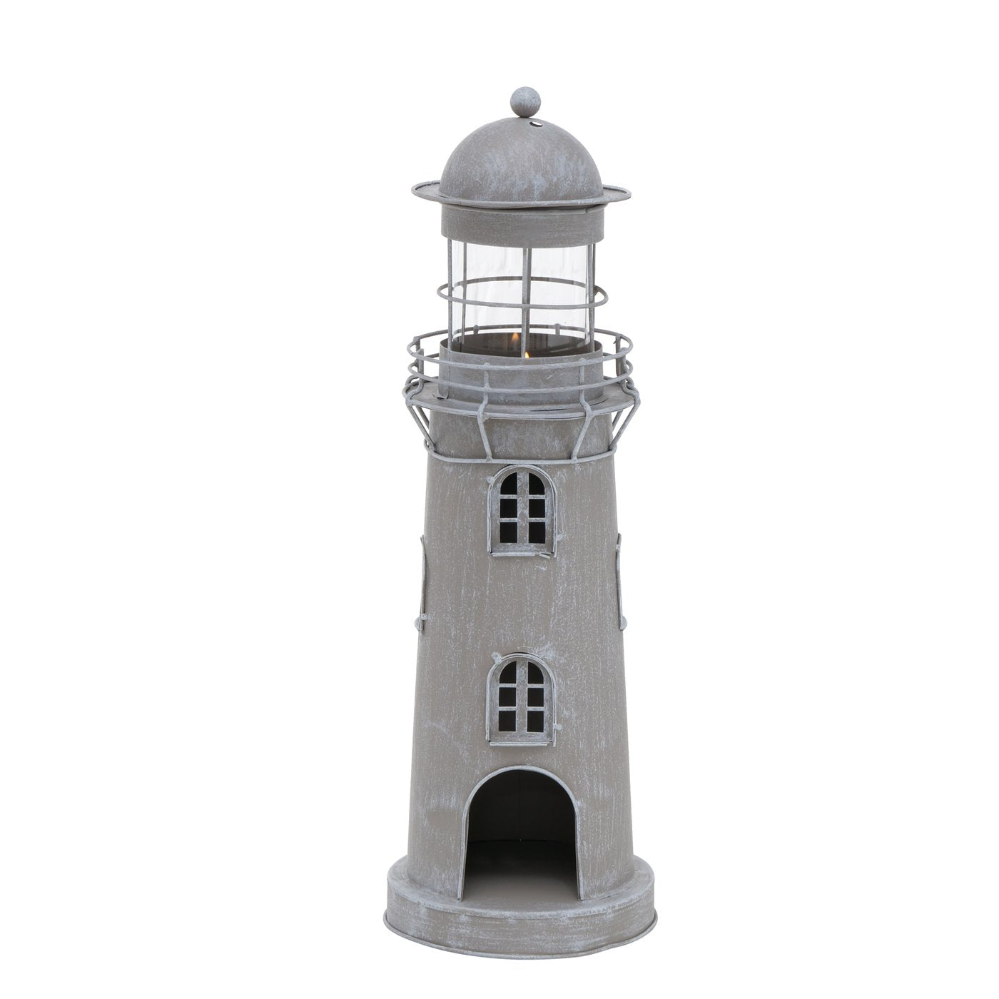 Indoor Laternen aus Metall, 2er-Setpreis Maritim Leuchtturm nordisch von Boltze