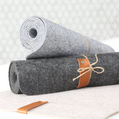 Tischläufer 120cm hellgrau/dunkelgrau/beige von Boltze