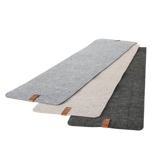 Tischläufer 120cm hellgrau/dunkelgrau/beige von Boltze