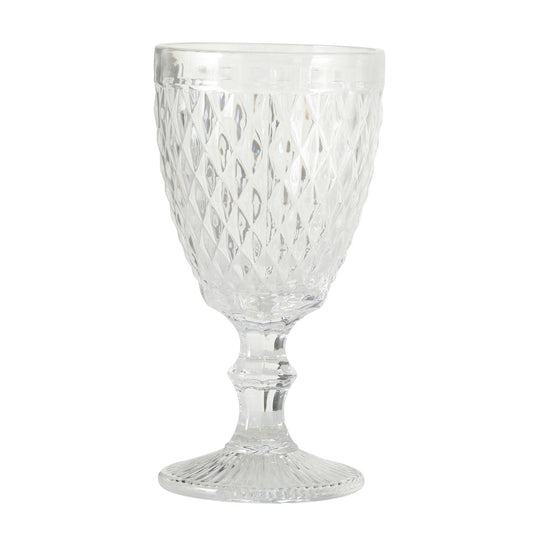 Weinglas mit Muster-Relief Designglas von Boltze Retro Weinglas