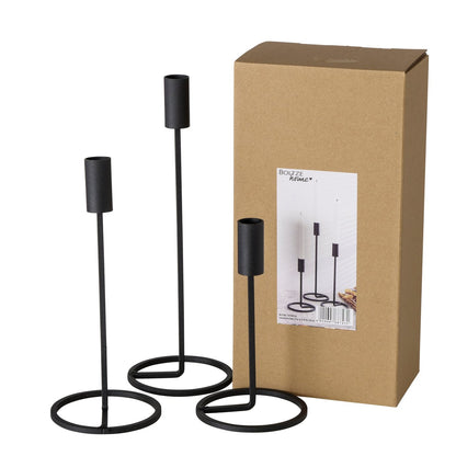 Kerzenhalter aus Metall für Stabkerzen 3er-Set von Boltze Setpreis