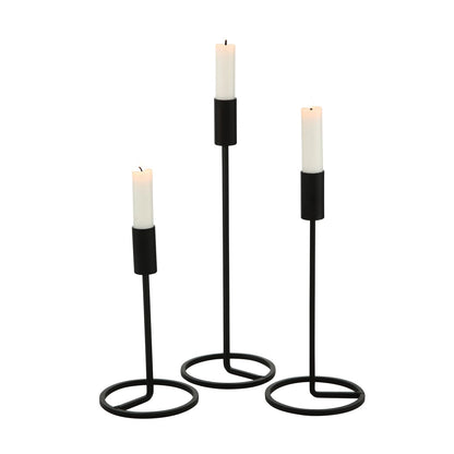 Kerzenhalter aus Metall für Stabkerzen 3er-Set von Boltze Setpreis