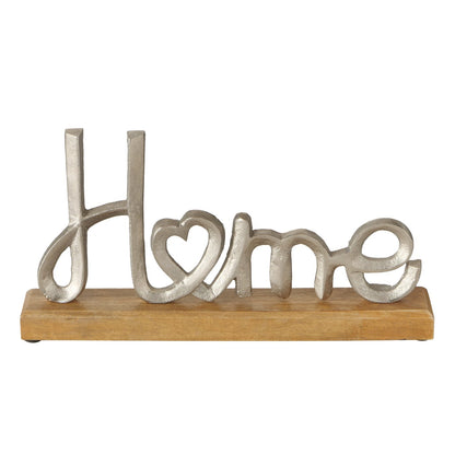 Dekoaufsteller/Schriftzug aus Holz und Aluminium "Home/Love" von Boltze - Liebe - zu hause