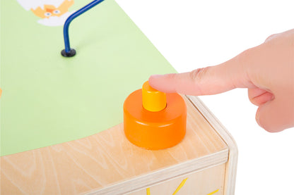 Motorikwürfel aus Holz "Landleben" von small foot - Spielwürfel Tiere lernen
