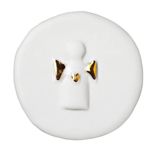 Glücksbringer-Münze aus Porzellan "Schutzengel" von räder design - Geschenkidee