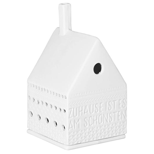 Lichthaus aus Porzellan " Zuhause ist es am schönsten " von räder design Geschenk zum Einzug Haus mitbringsel
