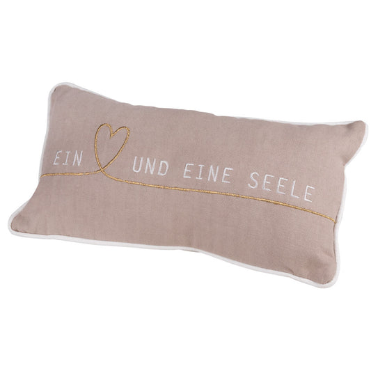Kissen 33x17 cm " Ein Herz und eine Seele " von räder design mit dir ist das leben schön Liebe Geschenk