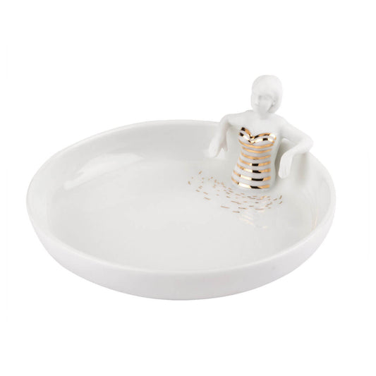 Schale aus Porzellan "Schwimmbad" von räder Sonmer Geschenk Dekorativ Deko