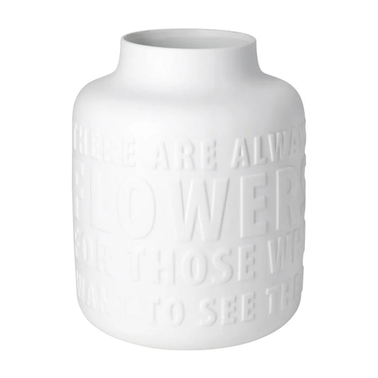 Vase aus Porzellan " There are always flowers " von räder design