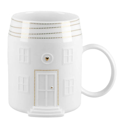 Tasse aus Porzellan Hausoptik "Haustasse" von räder design - Weihnachten Weihnachtsdekoration Geschenkidee