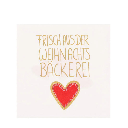 Cocktailservietten 25x25cm "Frisch aus der Weihnachtsbäckerei" von räder design - Weihnachten Weihnachtsdekoration