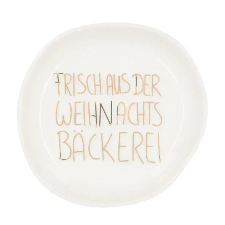 Schälchen aus Porzellan "Frisch aus der Weihnachtsbäckerei" von räder design - Weihnachten Weihnachtsdekoration