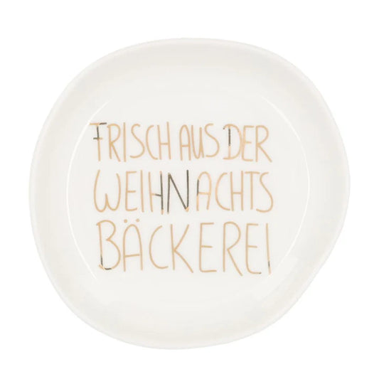 Schälchen aus Porzellan "Frisch aus der Weihnachtsbäckerei" von räder design - Weihnachten Weihnachtsdekoration
