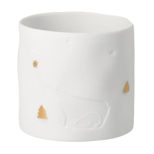 Teelichthalter aus Porzellan "Eisbär" von räder design - Weihnachten Weihnachtsdekoration