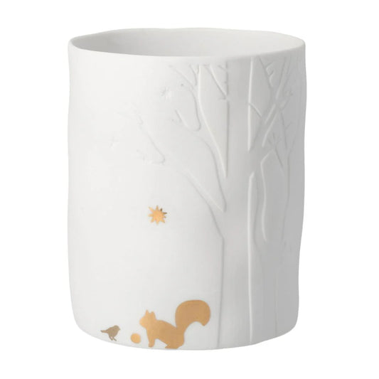 Teelichthalter aus Porzellan "Eichhörnchen" von räder design - Weihnachten Weihnachtsdekoration