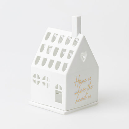 Lichthaus aus Porzellan " Home is where the heart is " von räder design