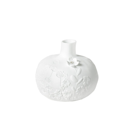 kleine Vase aus Porzellan mit Blumenmuster von räder design - ausgefallene Vase