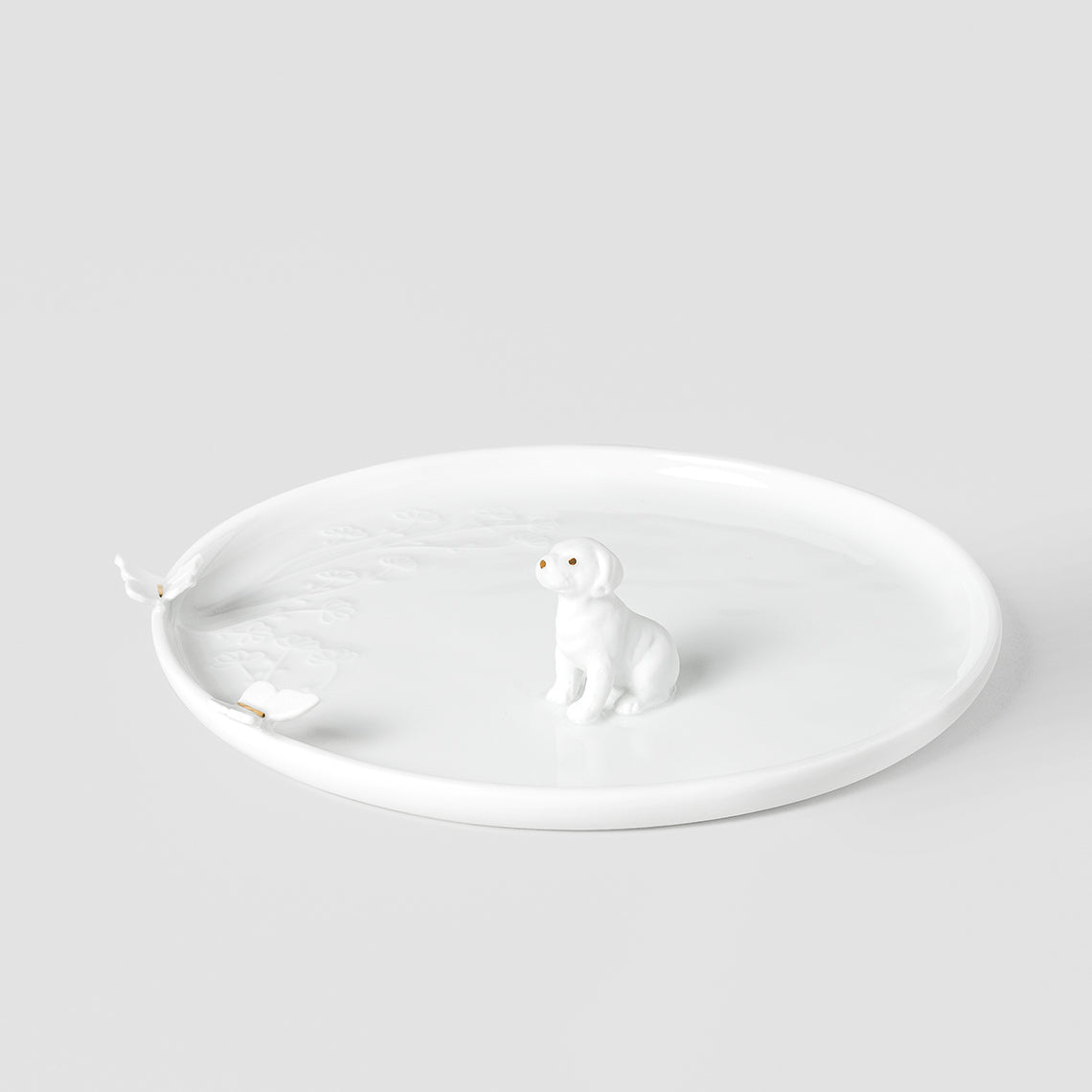 Teller aus Porzellan mit Details "Hund" von räder design Hundefreunde