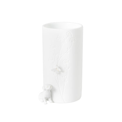 Vase aus Porzellan mit Details " Hund, sitzend " von räder design