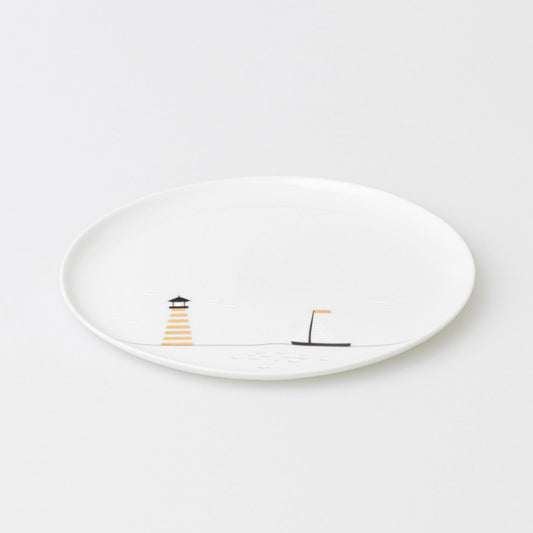 Teller aus Porzellan " Segeln " von räder design Leuchtturm und Segelboot