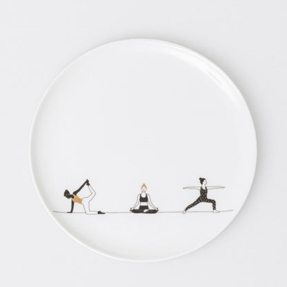 Teller aus Porzellan " Yoga " von räder design Entspannung