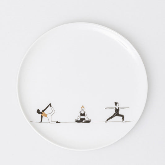 Teller aus Porzellan " Yoga " von räder design Entspannung