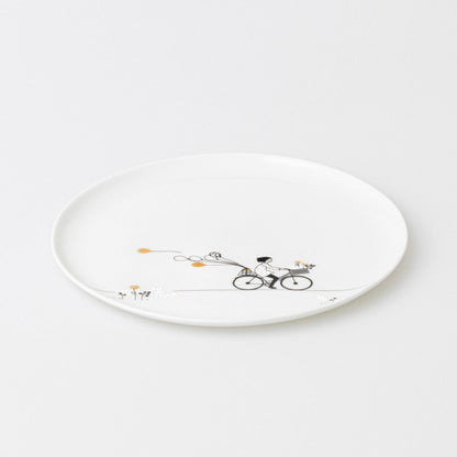 Teller aus Porzellan " Radfahren " von räder design Fahrrad fahren
