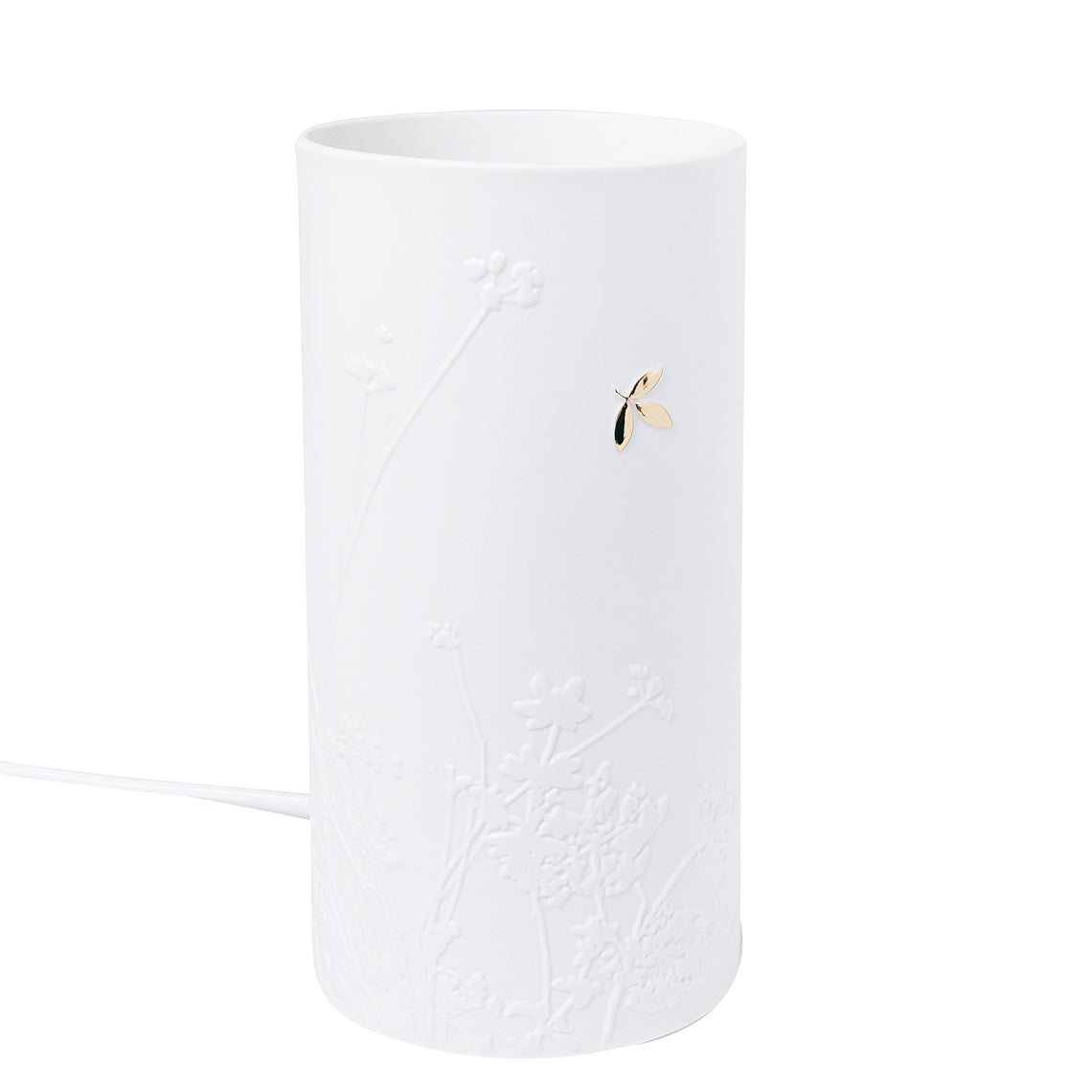 Lampe aus Porzellan mit Golddetail und Blumenmuster von räder design - Porzellan Lampe