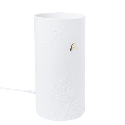 Lampe aus Porzellan mit Golddetail und Blumenmuster von räder design - Porzellan Lampe