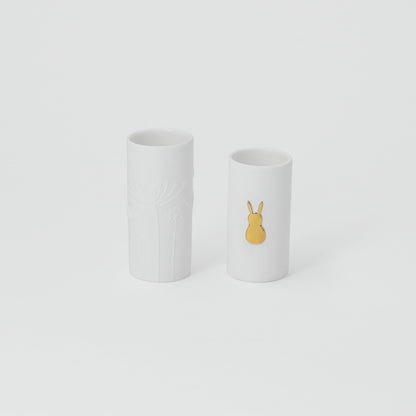 Mini Vasen Set Goldhase Ostern Deko Hase Setpreis moderne Frühjahrs Deko von räder design H.6,3cm D.2,8cm