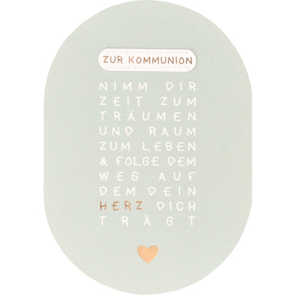 Heilige Karte Zur Kommunion - Design von räder - Geschmackvolle Karte zur Kommunion
