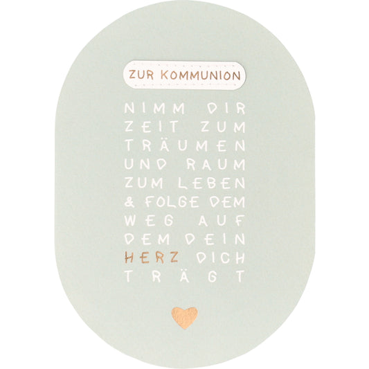 Heilige Karte Zur Kommunion - Design von räder - Geschmackvolle Karte zur Kommunion