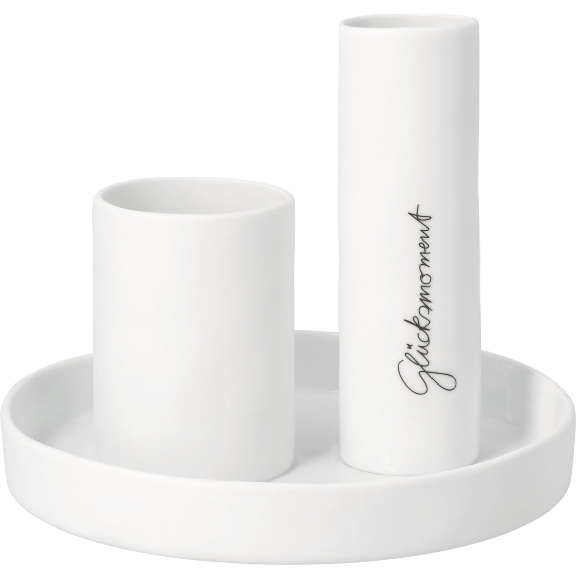 2fach-Vase aus Porzellan "Glücksmoment" von räder design