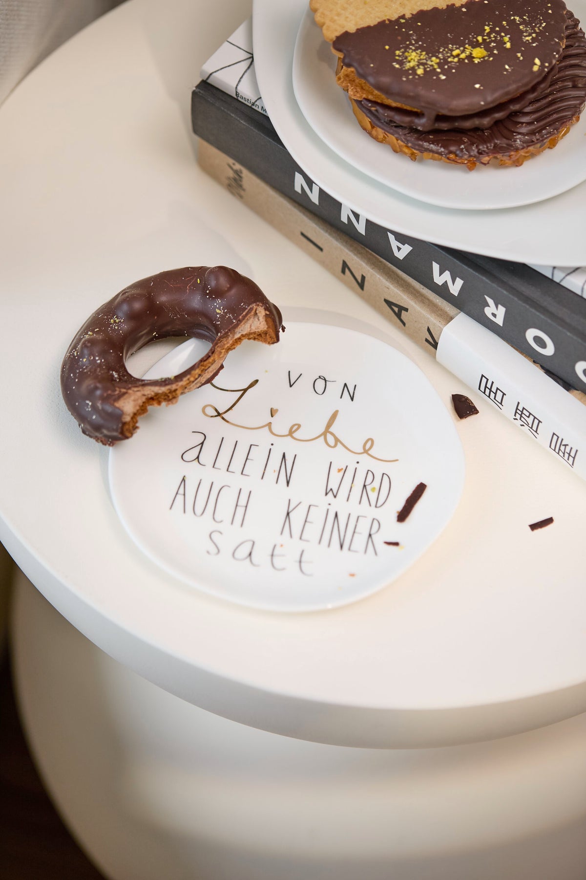 Kleiner Teller Von Liebe allein D.14cm Neuheit beschrifteter Teller von räder design