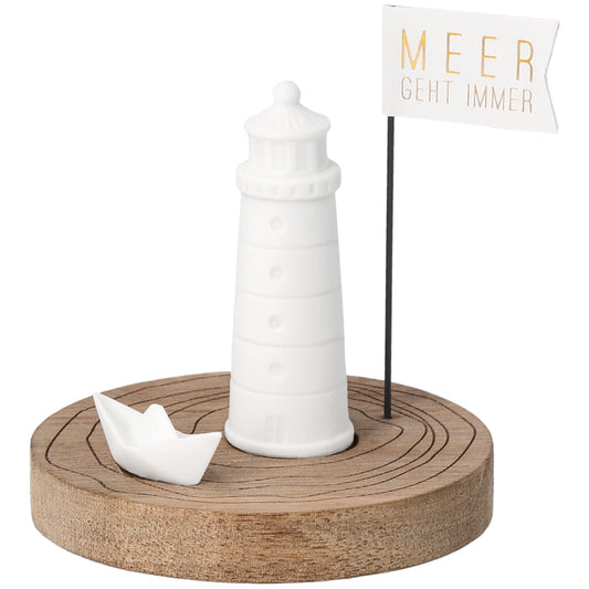 Meeresgruß Mehr geht immer Maritimer Gruß mit Leuchtturm und Meer Neuheit von räder design