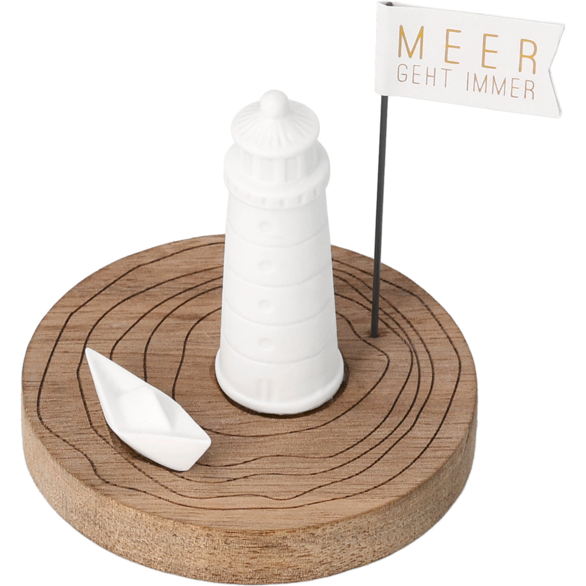 Meeresgruß Mehr geht immer Maritimer Gruß mit Leuchtturm und Meer Neuheit von räder design