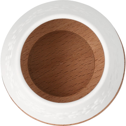 Windlicht Herzen aus Porzellan & Holz Herz - Neuheit 2026 von räder design - D.7cm H.7cm