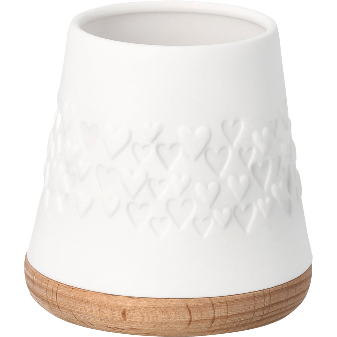 Windlicht Herzen aus Porzellan & Holz Herz - Neuheit 2026 von räder design - D.7cm H.7cm