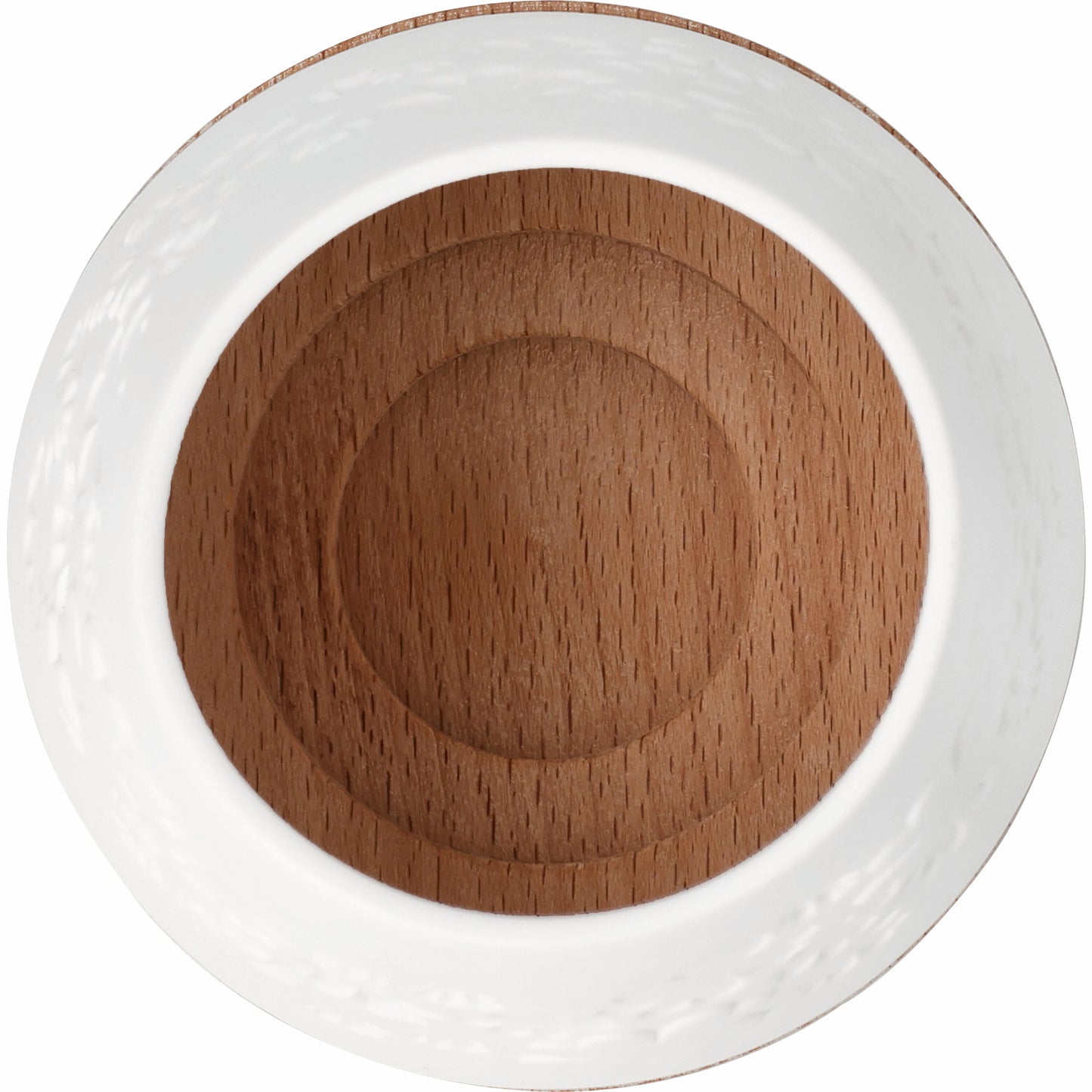 Windlicht Kleeblätter Porzellan & Holz von räder design Neuheit 2026 - D.10cm H.10,5cm