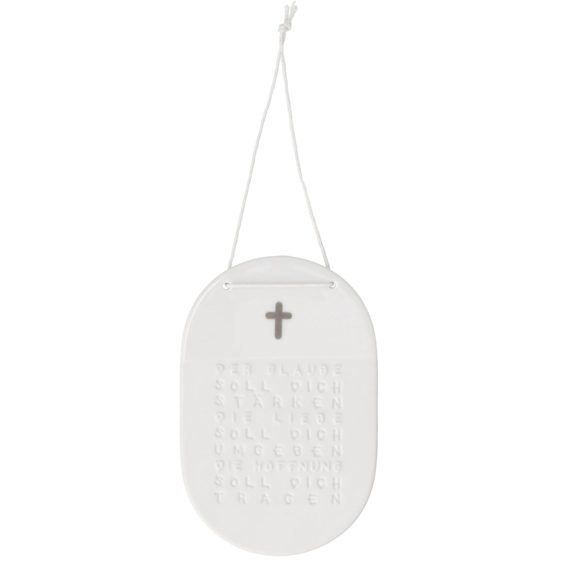 Porzellanschild "Glaube" von räder design