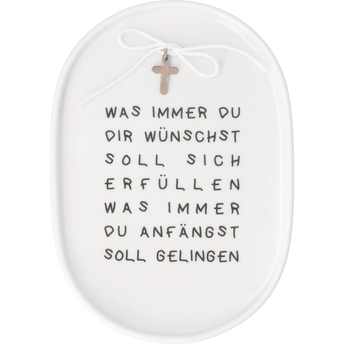 Teller aus Porzellan "Was immer du dir wünscht" von räder design - Glaube Konfirmation