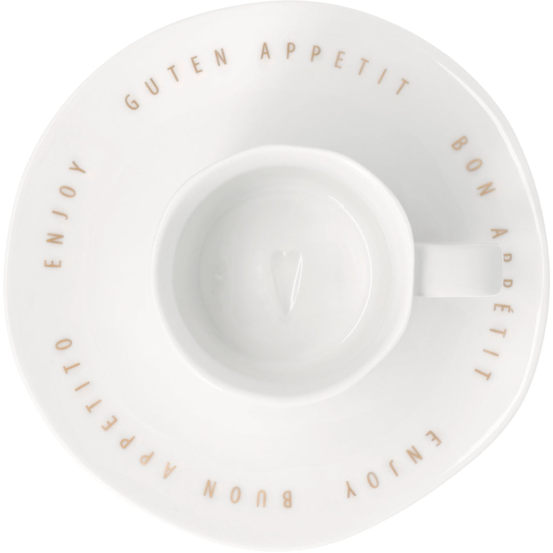 Guten Appetit Espresso Tasse von räder design Porzellan - Neuheit 2026 - D.13cm H.5,4cm 90ml